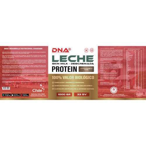 Leche Protein Descremada DNA® - Pura y Sabores - Pote - 1 Kilo - Imagen 3