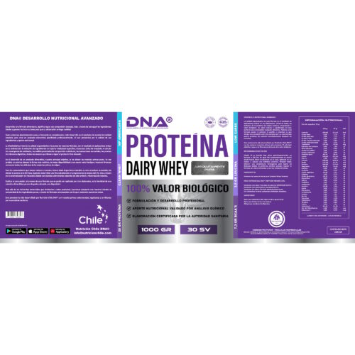 Proteína Dairy Whey DNA® - Pura y Sabores - Pote - 1 Kilo - Imagen 3